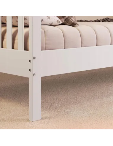 ŁÓŻKO DZIECIĘCE DREWNIANE 200x90 HELIA DOMEK 90x200 + STELAŻ + SZUFLADY