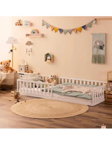 Łóżko Montessori 200x140 Niskie - Łóżko Dziecięce - Podłogowe - Drewniane
