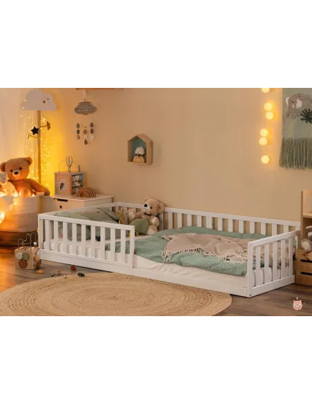 Łóżko Montessori 200x140 Niskie - Łóżko Dziecięce - Podłogowe - Drewniane