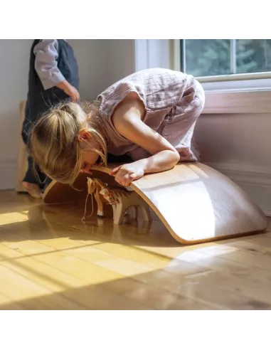 DESKA DO BALANSOWANIA BALANSUJĄCA DREWNIANA DLA DZIECI MONTESSORI