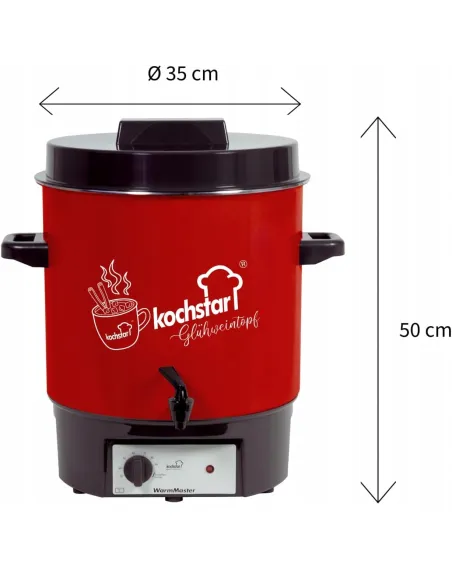 Elektryczny Garnek do Pasteryzacji Warnik KOCHSTAR 1800W 27l 30-100st C