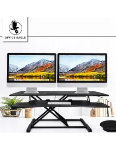 Regulowana Podstawka Podkładka Biurko Robocza Czarna na Laptopa Monitor 2