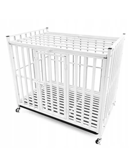 SOLIDNA KLATKA dla PSA KOTA KOJEC TRANSPORTER na KÓŁKACH 61x45x55 cm