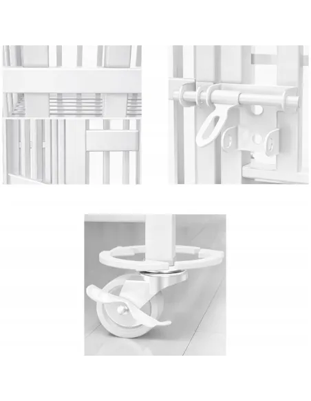 SOLIDNA KLATKA dla PSA KOTA KOJEC TRANSPORTER na KÓŁKACH 61x45x55 cm