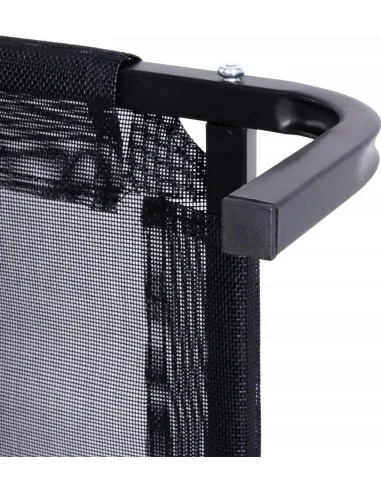 LEGOWISKO ŁÓŻKO Dla PSA 70x54 cm Leżanka Ogrodowa ODDYCHAJĄCA Czarna