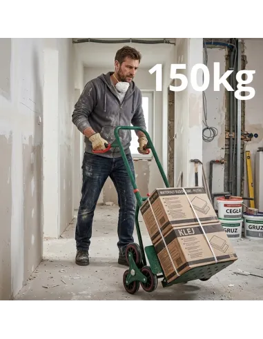 WÓZEK TRANSPORTOWY SCHODOWY 6-KOŁOWY MAGAZYNOWY PLATFORMOWY SKŁADANY