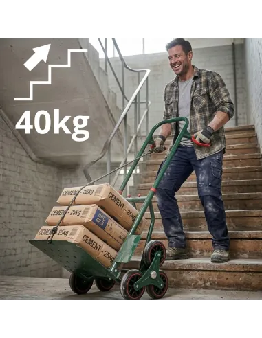 WÓZEK TRANSPORTOWY SCHODOWY 6-KOŁOWY MAGAZYNOWY PLATFORMOWY SKŁADANY