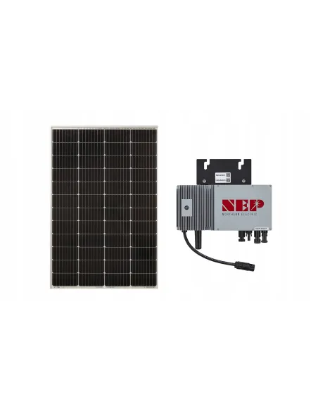 ZESTAW Fotowoltaiczny 350w 2 Panel Solarny 175W + Mikroinwerter 600W WiFi