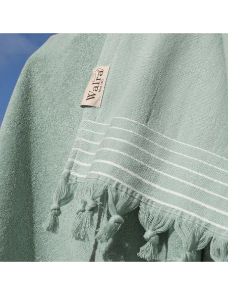 DWUSTRONNY ręcznik HAMMAM Hamam 200x200cm WALRA Mint do sauny na plażę