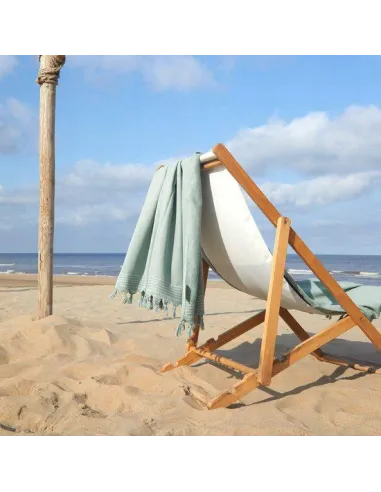 DWUSTRONNY ręcznik HAMMAM Hamam 200x200cm WALRA Mint do sauny na plażę