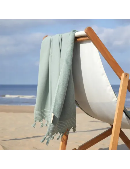 DWUSTRONNY ręcznik HAMMAM Hamam 200x200cm WALRA Mint do sauny na plażę