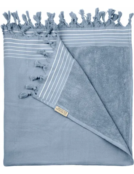 DWUSTRONNY XXL ręcznik HAMMAM Hamam 200x200cm WALRA Blue do sauny na plażę