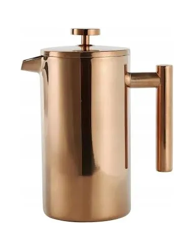 Miedziany ZAPARZACZ DO KAWY HERBATY French Press jak termos 1L PRO