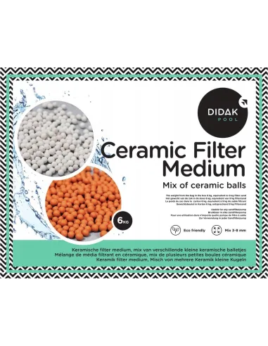 KULKI FILTRACYJNE 3-8mm CERAMICZNE DO BASENU POMP FILTRÓW PIASKOWYCH 6kg