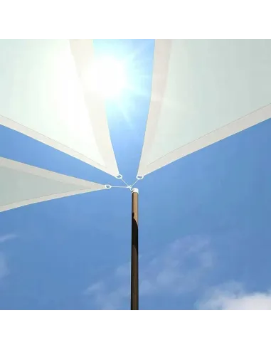 ŻAGIEL PRZECIWSŁONECZNY OGRODOWY WODOODPORNY 5x5x5m Biały